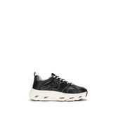 Black Calf Leather Bos Taurus Chunky Sneakers